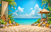 Seaside Serenity Backdrop