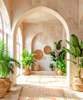 Serene Arched Oasis Backdrop