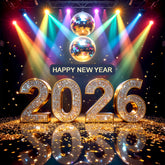 Shimmering New Year 2026 Backdrop
