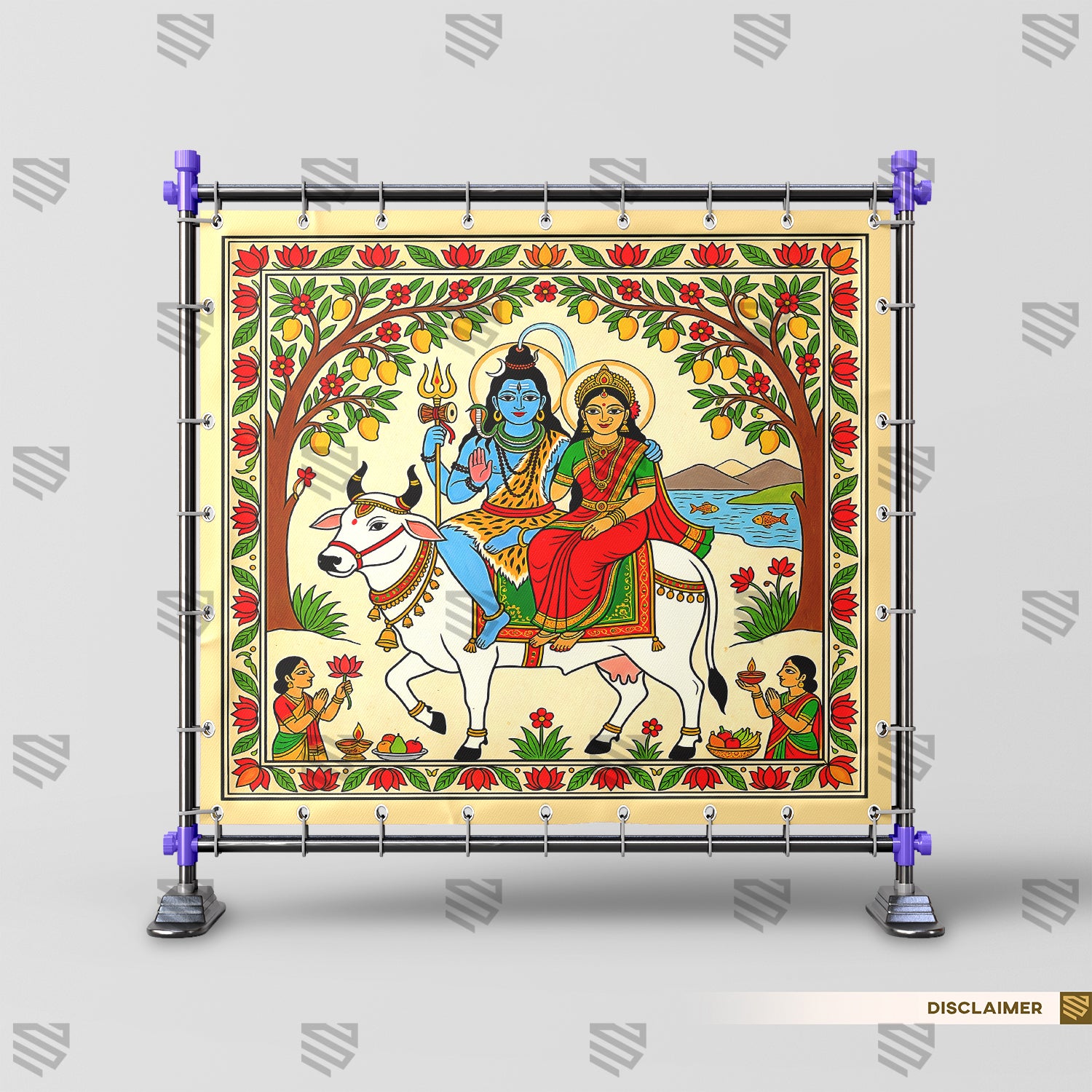 Shiva Parvati Sacred Illustration