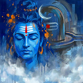 Shiva Tranquil Cosmic Presence Backdrop