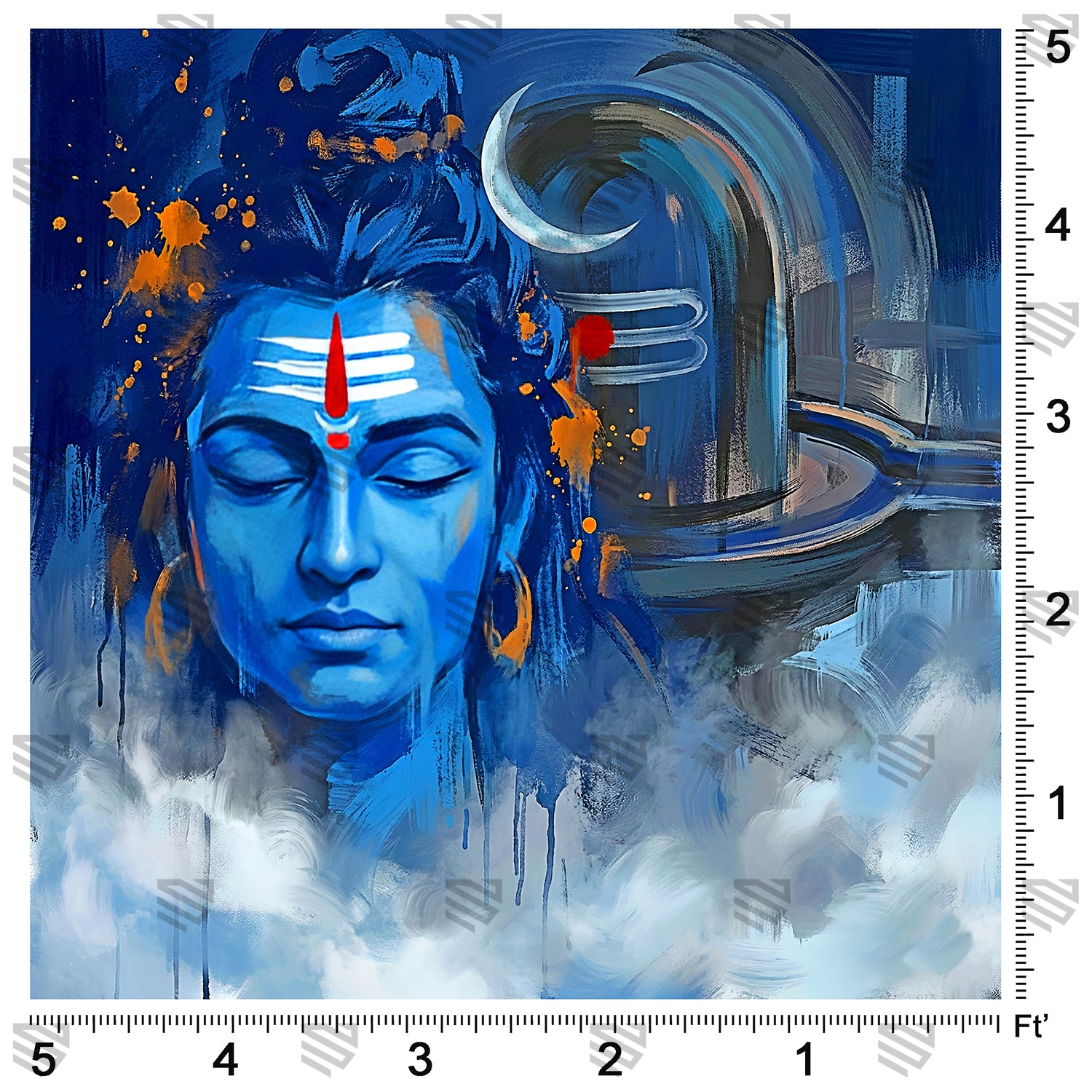 Shiva Tranquil Cosmic Presence