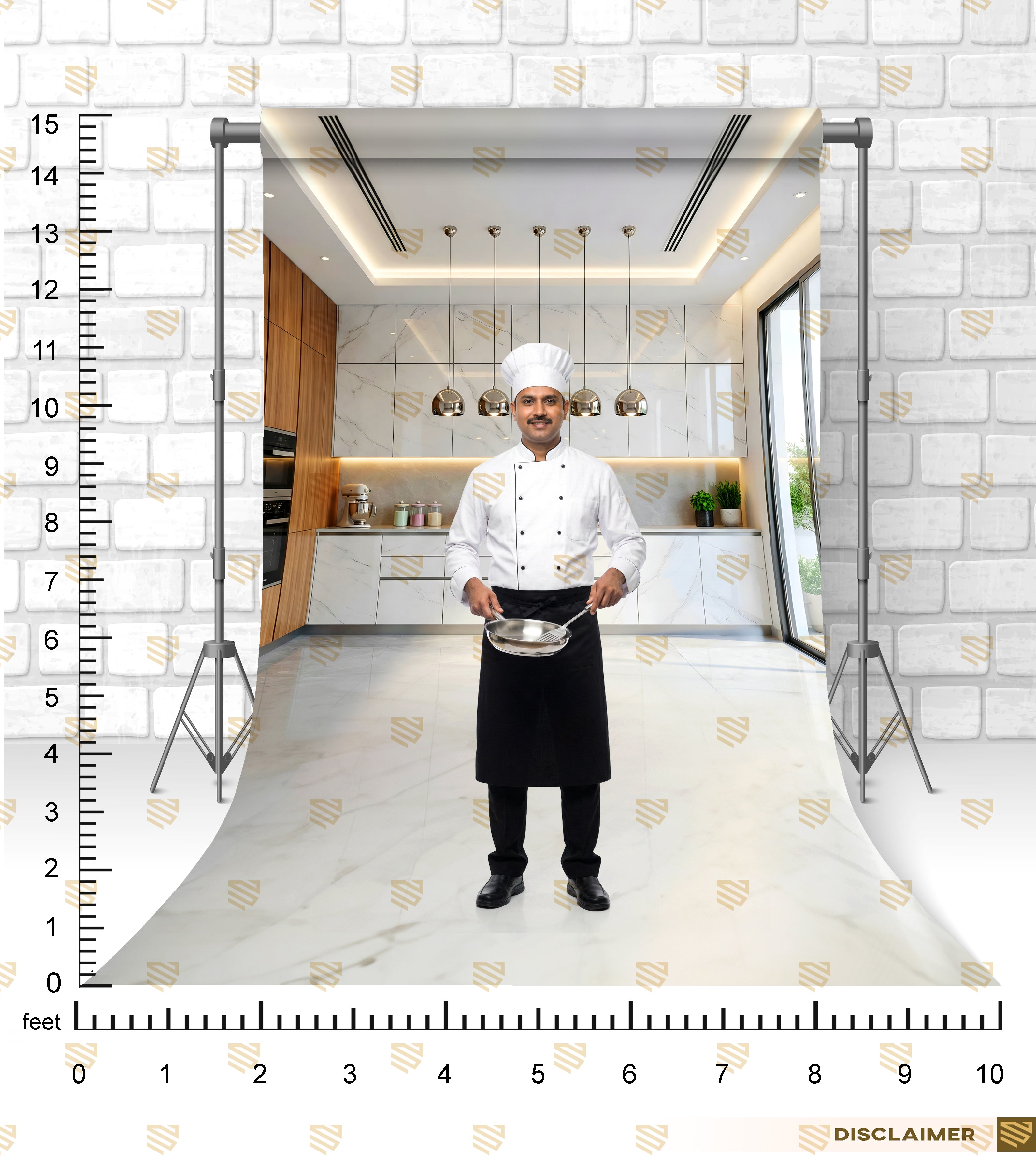 Sleek Marble Kitchen