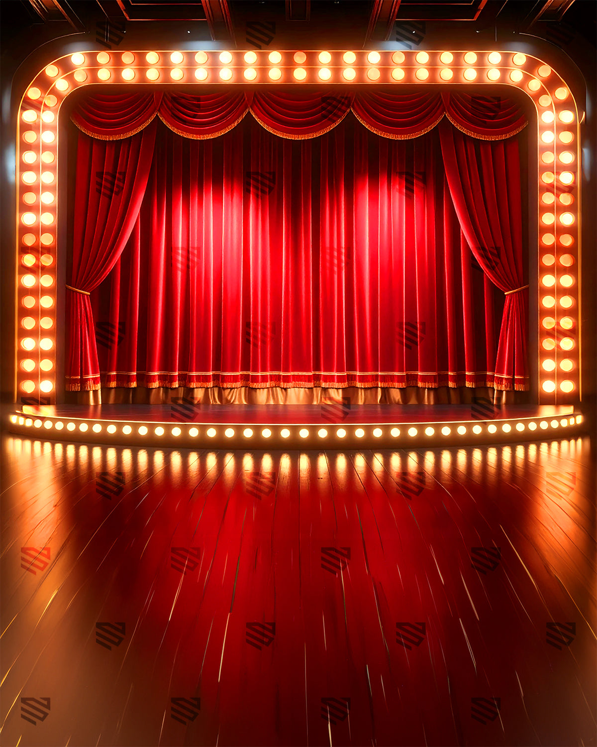 Stage of Dramatic Lights