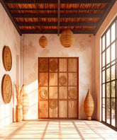 Sunlit Rustic Minimalism Backdrop