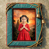 Temple Sunset Open Frame Backdrop for studio photography