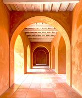 Terracotta Archway Passage Backdrop