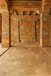 Timeless Temple Murals Backdrop