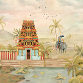 Divine Southern Temple Backdrop