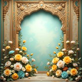 Floral Divine Arch Backdrop
