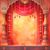Temple Stage Backdrop