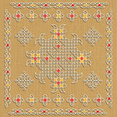 Traditional Rangoli Art Backdrop