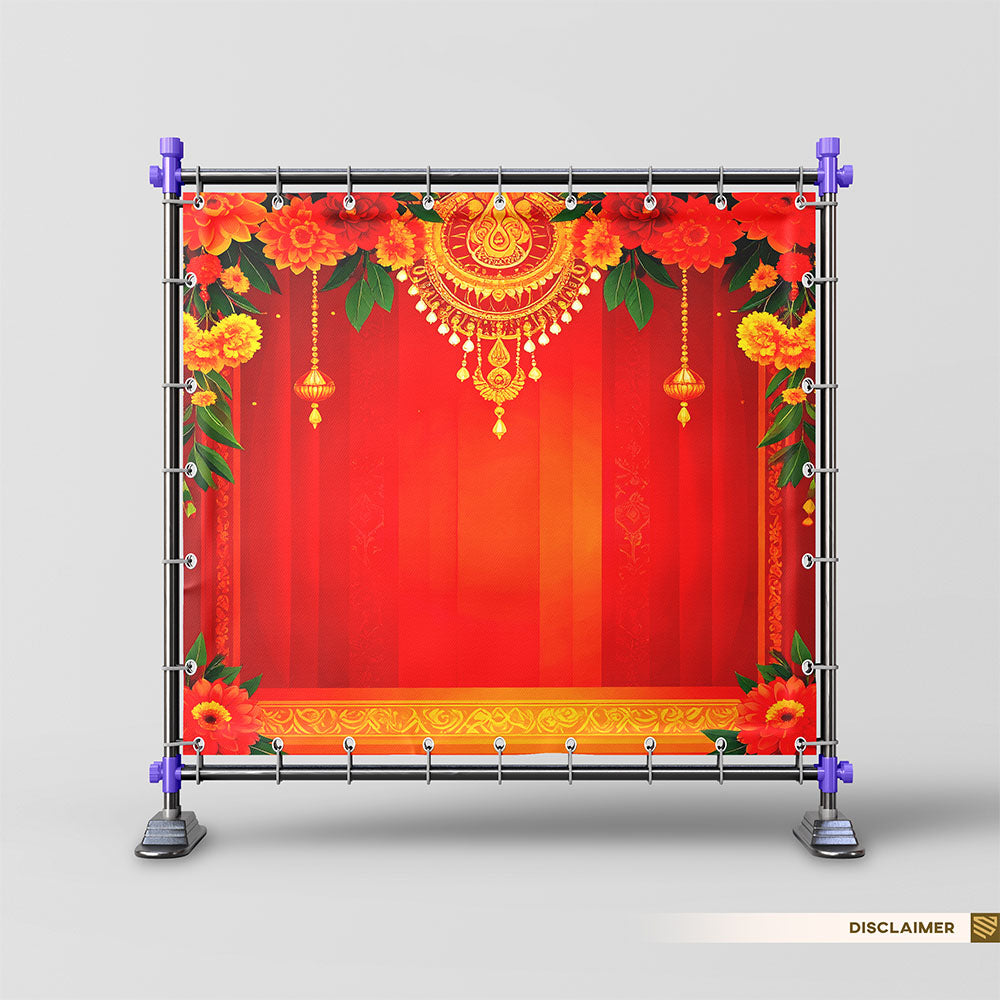 Festive Floral Backdrop