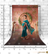 Floral Wheel Maternity Backdrop