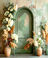 Whispers of Rustic Bloom Backdrop