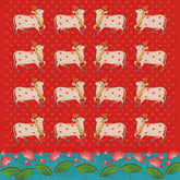 Gau Mata Lotus Charm Backdrop