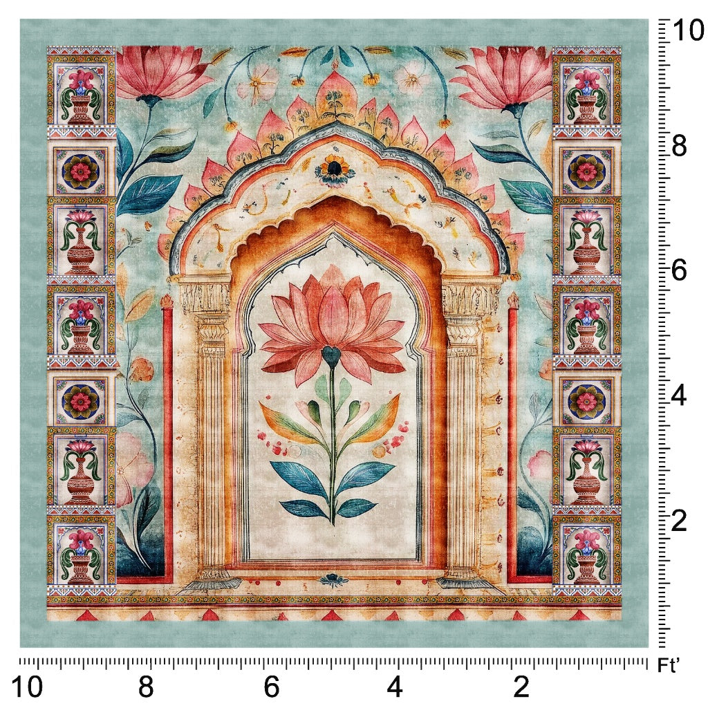 Sacred Blossom – Lotus in Heritage Arch