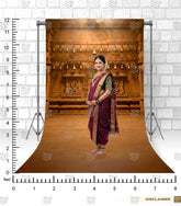 Temple Bells Pregnancy Photoshoot Backdrop