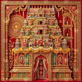Vaibhav Devi Prangan Navratri Decoration Backdrop