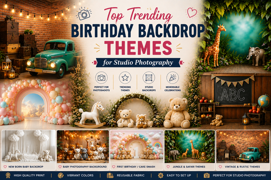 Top Trending Birthday Backdrop Themes for Studio Photography