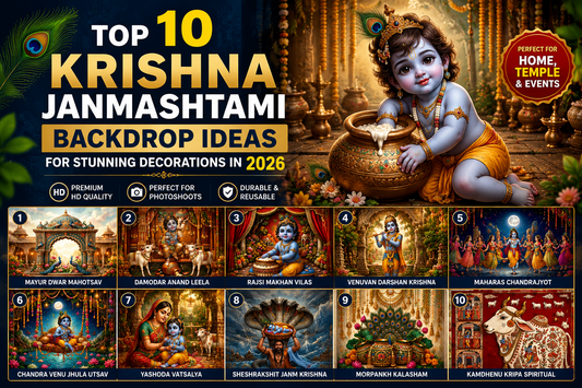 Top 10 Krishna Janmashtami Backdrop Ideas for Stunning Decorations in 2026