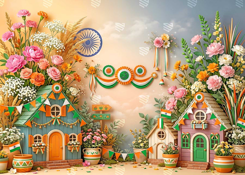 Patriotic Blossom Cottage
