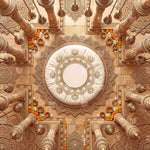 Golden Mandala Newborn Baby Photography Backdrop
