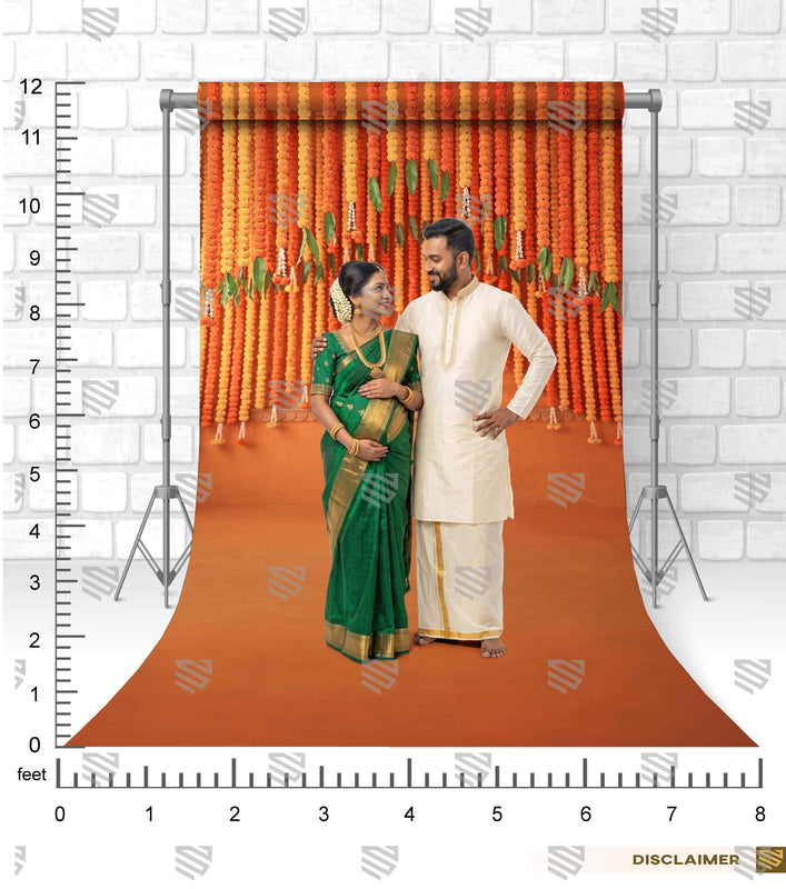 Kesariya Phool Mahal - Maternity Backdrop