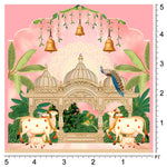 Divine Temple Courtyard Backdrop