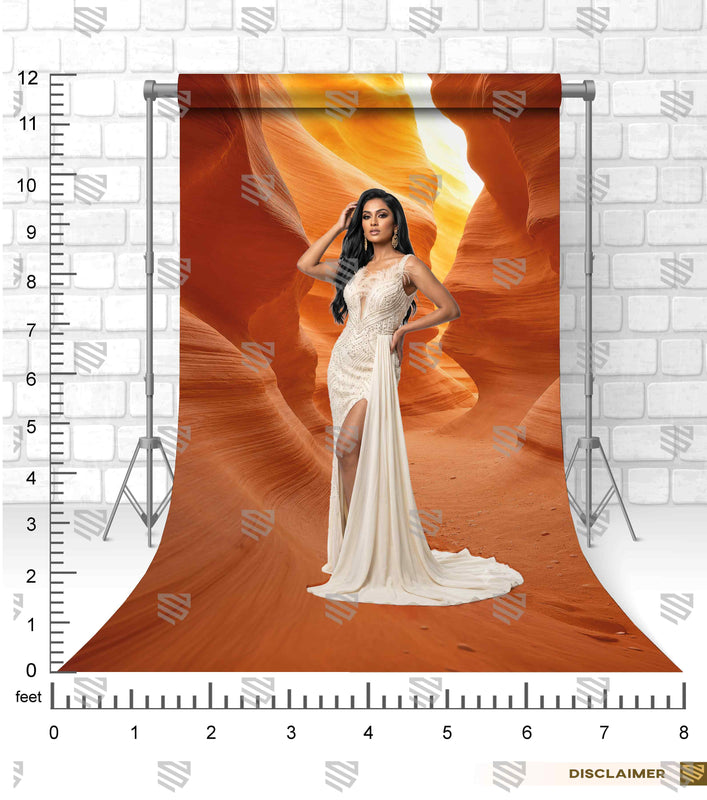 Amber Canyon Glow - Model Shoot Backdrop