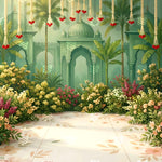 Mughal Garden Elegance Backdrop