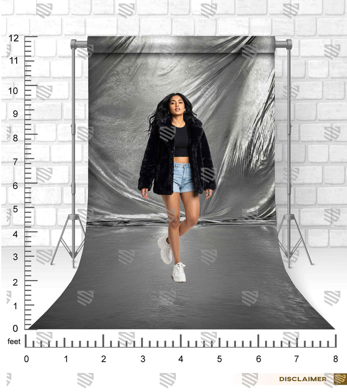 Silver Noir Drapery - Model Shoot Backdrop