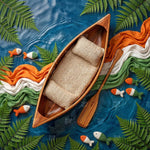 Tricolor River Voyage Newborn Baby Photography Backdrop