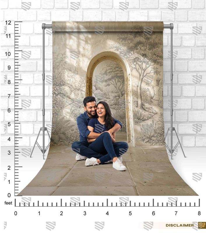 Antique Arch Serenity - Model Shoot Backdrop