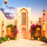 Lantern Courtyard Elegance Backdrop