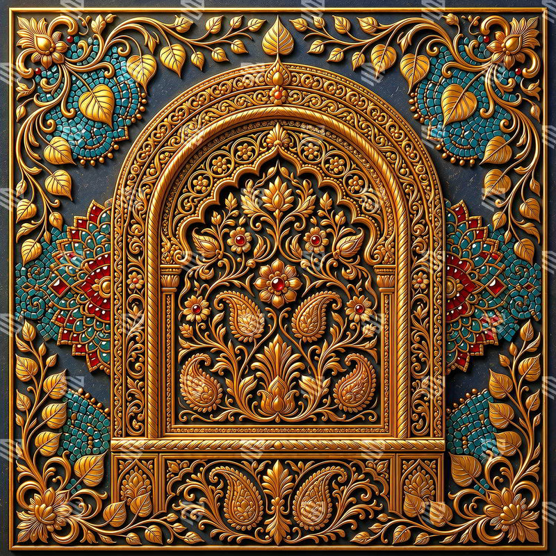 Svarnalekha Azure Flourish