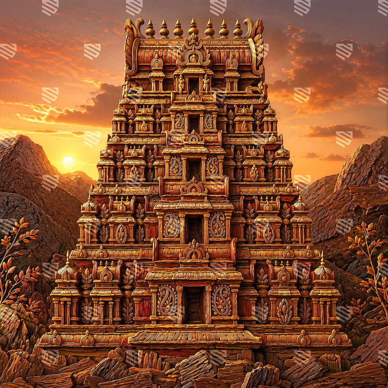 Hemagiri Gopuram Radiance