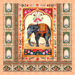 Majestic March Royal Elephant Frame Backdrop