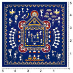 Traditional Warli Art Backdrop