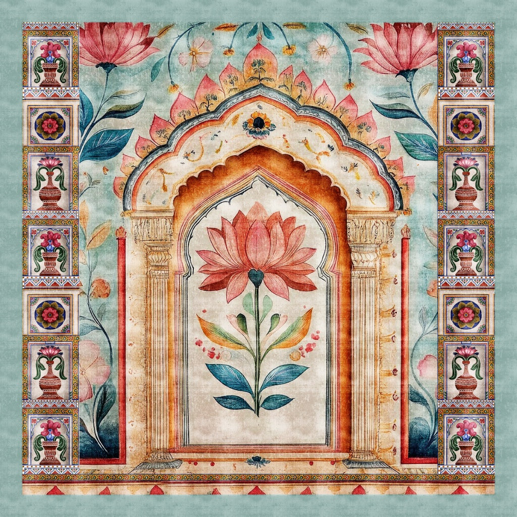 Sacred Blossom – Lotus in Heritage Arch