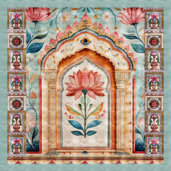 Sacred Blossom – Lotus in Heritage Arch
