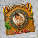 Hastin Shubh Mandala Ganesha Newborn Baby Photography Backdrop