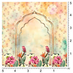 Traditional Flower Jharokha Backdrop