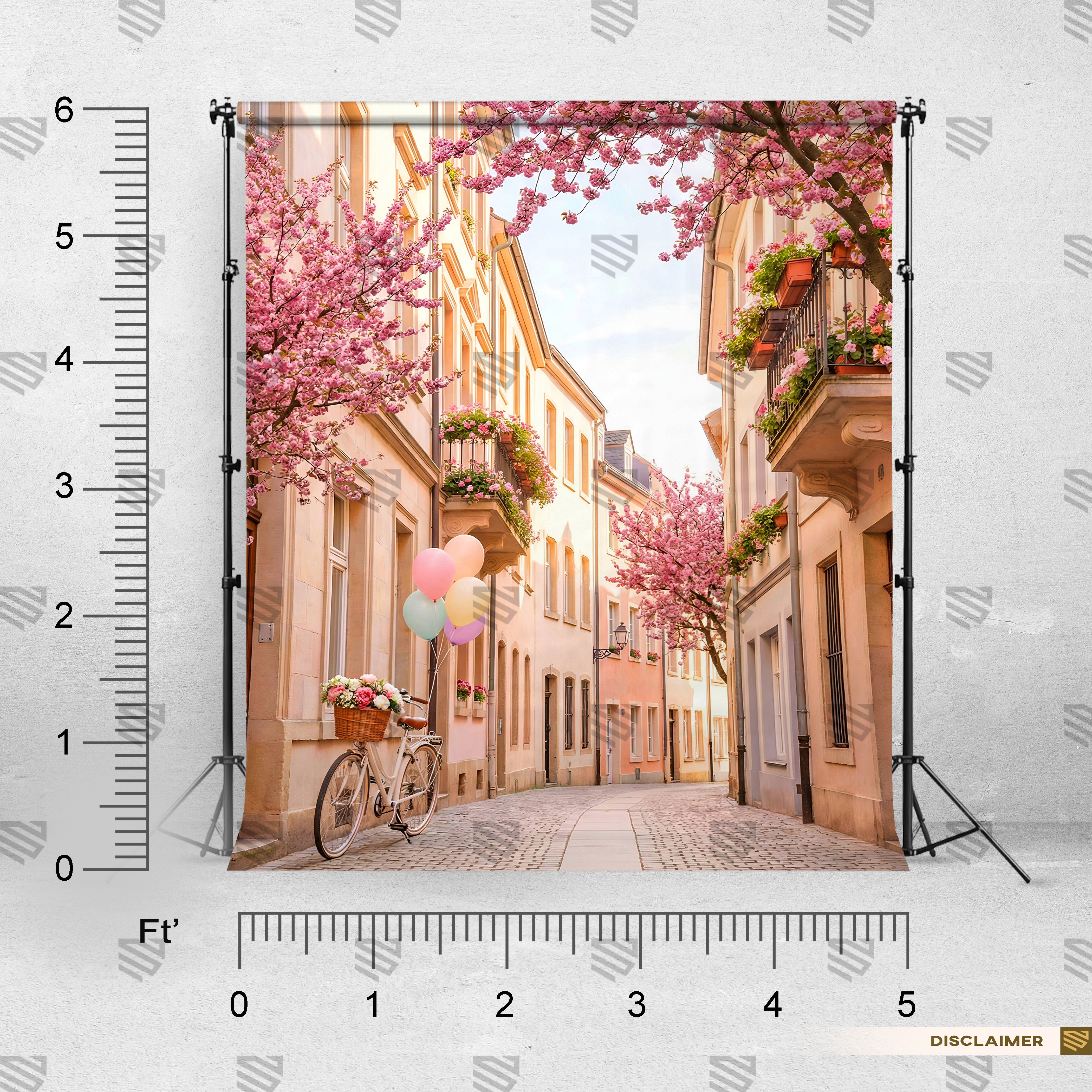 Blooming Street Background