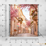 Blooming Street Background