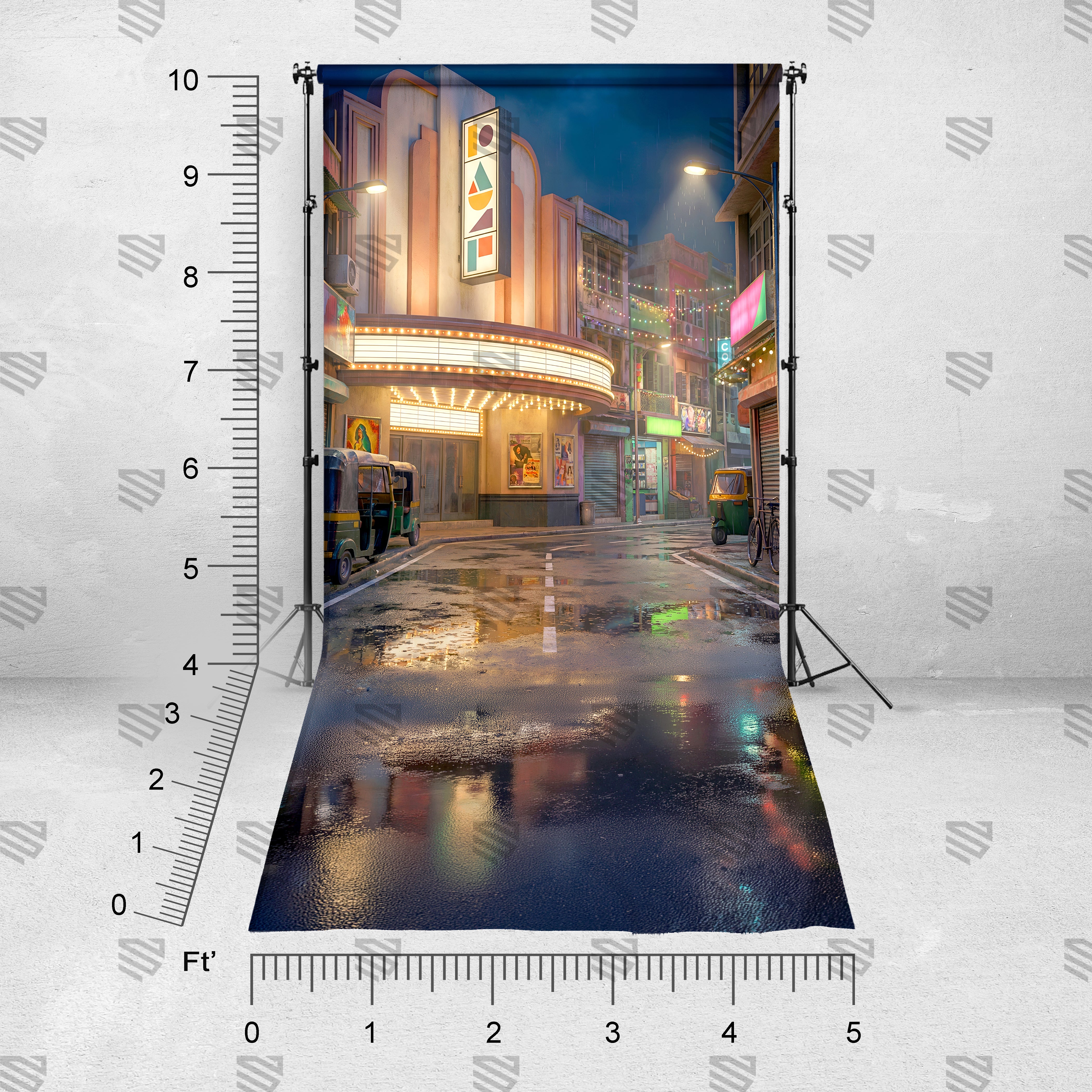Rainy cinema Street