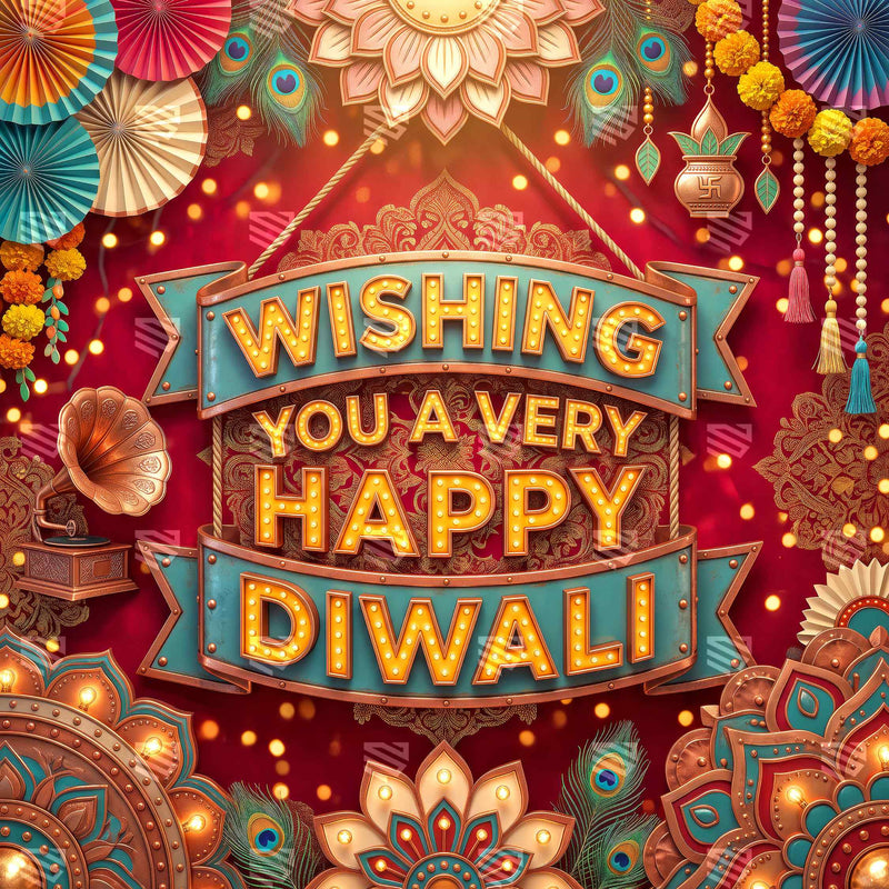 Aishwarya Torana Tarang Deepavali Decoration Backdrop