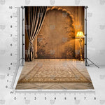Floral alcove photography background for model portraits