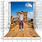 Greek Temple Podcast Backdrop
