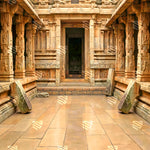 Ancient Temple Sanctum Backdrop